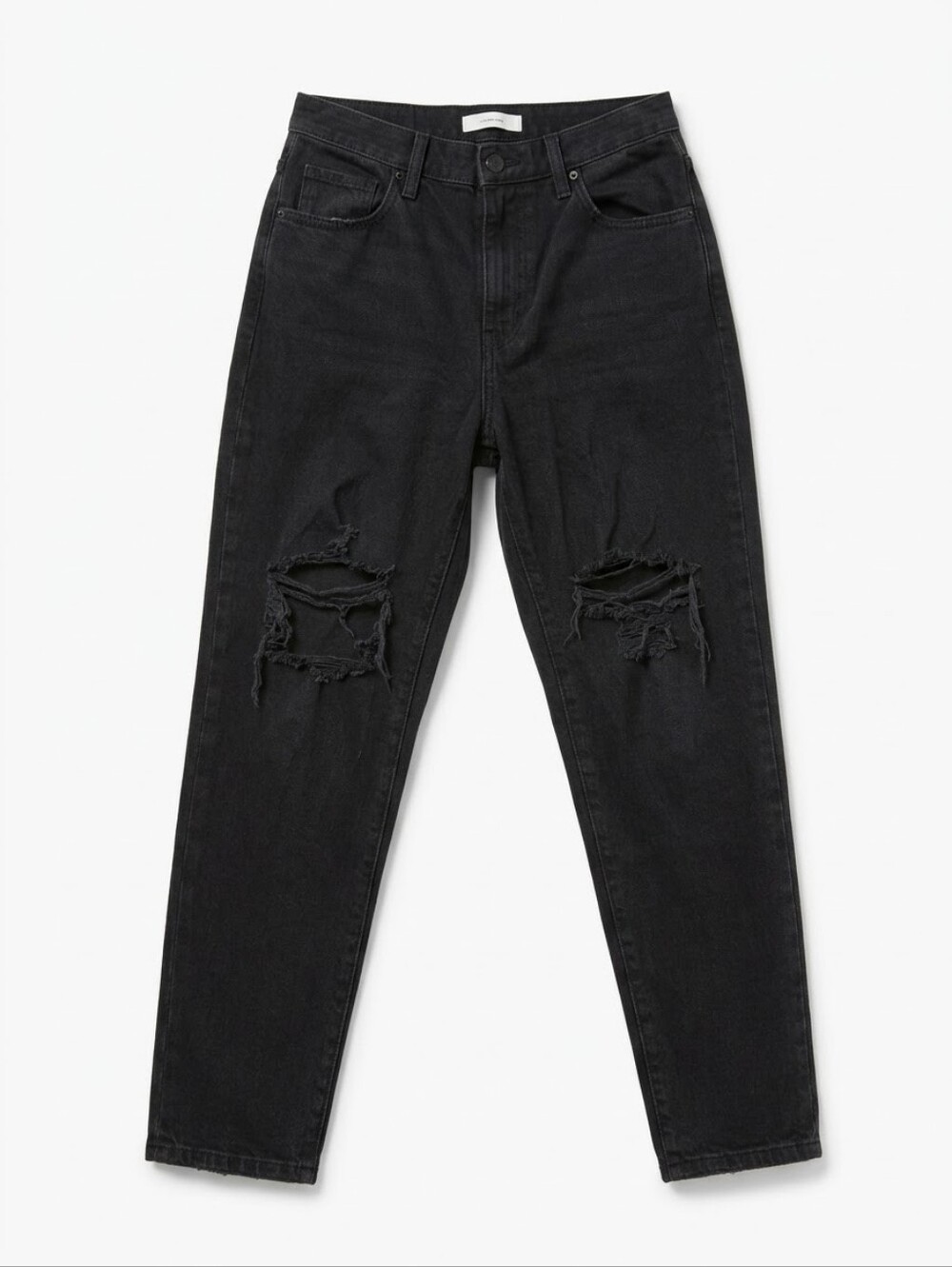 Levi's Black Distressed Mom Jeans